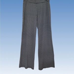 Max Edition Navy and White Geometric Pants size L